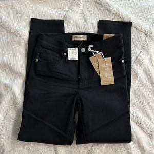 Madewell 9" High Rise Skinny Jeans Black Sz. 25
